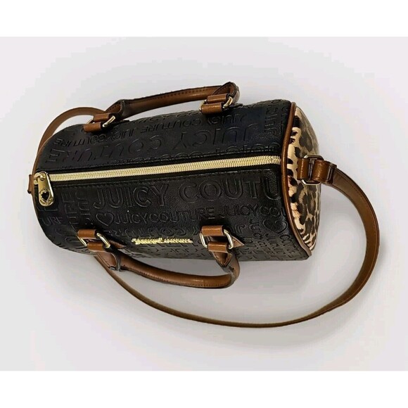 JUICY COUTURE Bag Bestsellers Fame Satchel w/ Crossbody Strap, Black Quilted NWT - Picture 6 of 9